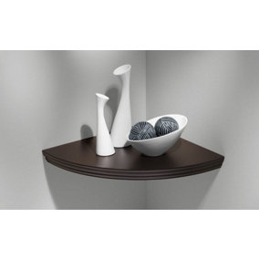 Profile Corner Floating Shelf 45x45x4.5cm  Espresso