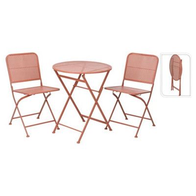 Pink garden deals bistro set