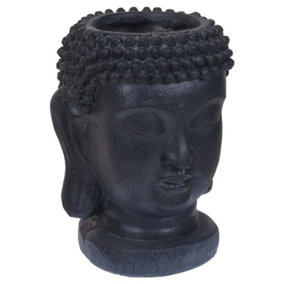 ProGarden Flowerpot Buddha Figure 25x26x35 cm Anthracite