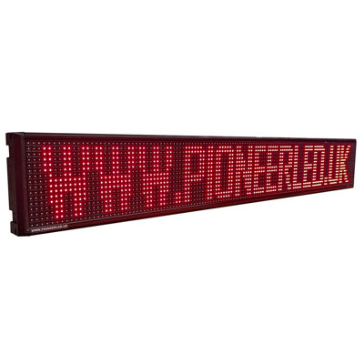 Programmable LED Scrolling Sign PioneerLED P10 131x19cm Indoor