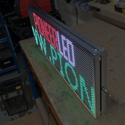 Programmable LED Scrolling Sign PioneerLED P10 131x35cm - Indoor