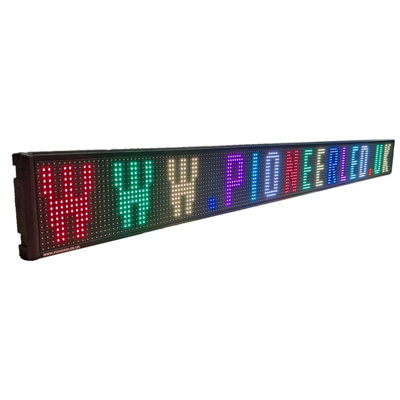 Programmable LED Scrolling Sign PioneerLED P10 195x19cm Indoor