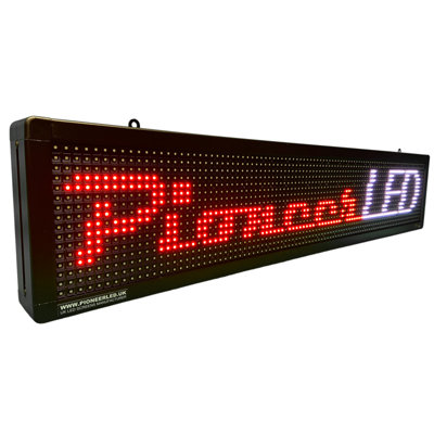 Programmable LED Scrolling Sign PioneerLED P10 195x19cm Outdoor