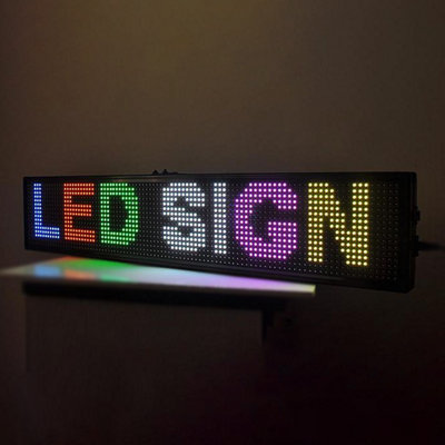 Programmable LED Scrolling Sign PioneerLED P10 67x19cm - Outdoor
