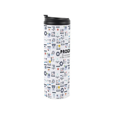 Programmer Travel Mug - Novelty Computing & Technology Gift - Stainless ...