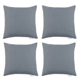 Proheeder Water Resistant Scatter Cushion Covers 45 x 45cm - Grey 4 Pack