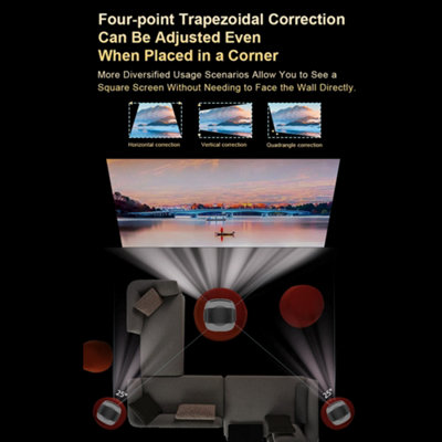 Projector 1080P home theater Android 11 video projector supports 4K decoding 100-inch display same screen movie projector