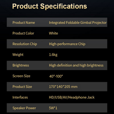 Projector 1080P home theater Android 11 video projector supports 4K decoding 100-inch display same screen movie projector