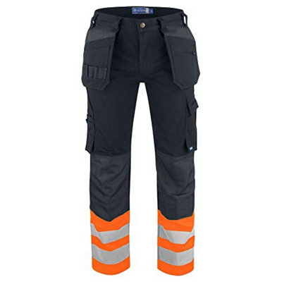 Projob 646530 Hi Vis Trousers Orange Black C46