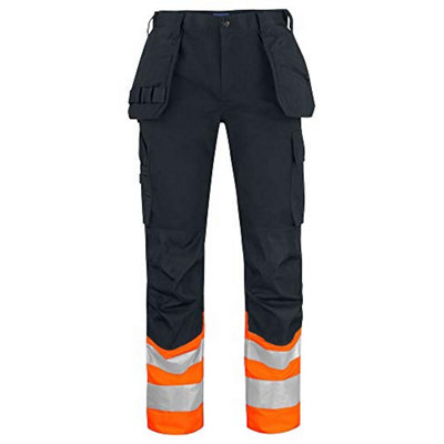 Projob 646534 Hi Vis Trousers Orange Black C54