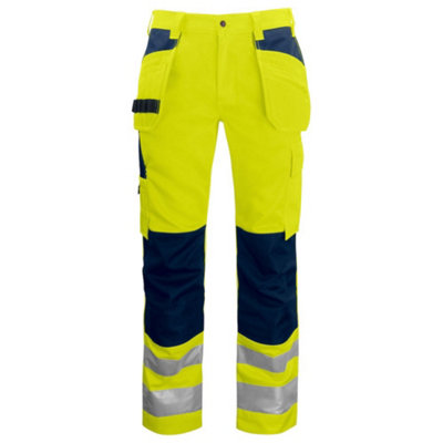 Projob Mens High-Vis Trousers Quality Product | DIY at B&Q