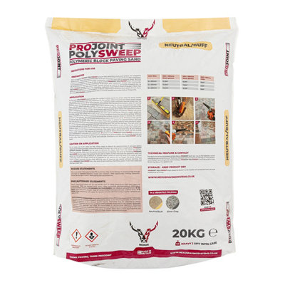 Projoint PolySweep™ Polymetric Block Paving Sand 20kg Buff
