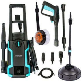 ProKleen Pressure Power Washer 1600W Jet Wash - Includes Patio Cleaner And Rotary Brush