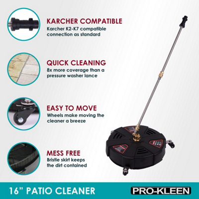 ProKleen Pressure Washer Surface Patio Cleaner Attachment 16" Karcher Compatible
