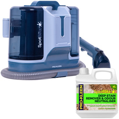 ProKleen Spot Cleaner Carpet Washer 650W and 1L Deep Stain Carpet Lemon Shampoo, 1.8L Tank