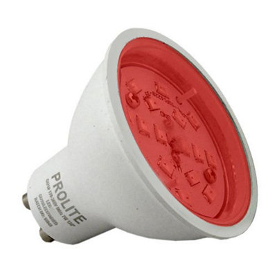 Prolite 7w GU10 Red Dimmable LED Bulb