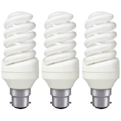 Prolite CFL Helix Spiral 30W B22 Daylight Frosted (3 Pack)