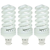 Prolite CFL Helix Spiral 30W B22 Warm White Frosted (3 Pack)