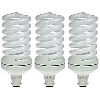 Prolite CFL Helix Spiral 55W B22 Warm White Frosted (3 Pack)