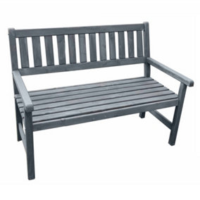 Promex 60044 Grey Johanna 2-Seater Garden Bench