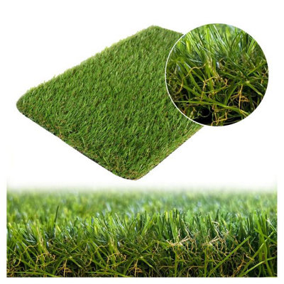 Promo 35mm Artificial Grass, Outdoor Artificial Grass For Lawn, Non-Slip Outdoor Artificial Grass-15m(49'2") X 4m(13'1")-60m²