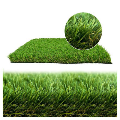 Promo 40mm Artificial Grass,6 Years Warranty, Artificial Grass For Lawn, Non-Slip Artificial Grass-4m(13'1") X 4m(13'1")-16m²