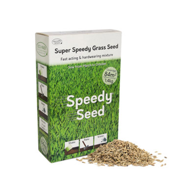 Pronto Seed Grass Seed 1.4KG Premium Quality 84m2 Coverage for Overseeding, Fast Growing & Hard Wearing Lawn Seed, Defra Approved