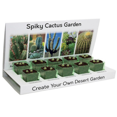 Pronto Seed Grow Your Own Cactus Kit - 5 Cactus Seed Varieties - Gardening Gifts for Men and Women