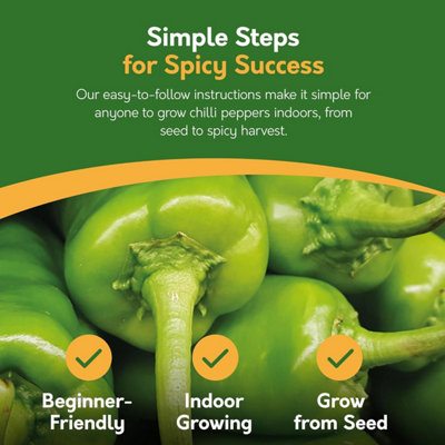 Pronto Seed Grow Your Own Hot Chilli Seed Kit - 5 Varieties - Take the ...