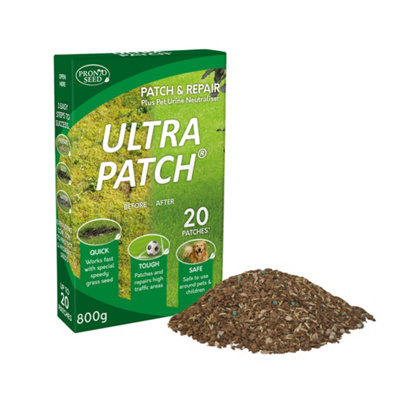 Pronto Seed Ultra Patch 800g - Patch & Repair for Pet-Damaged Lawns - Covers 20 Patches