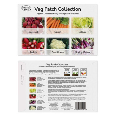 Pronto Seed Vegetable Bumper Pack, 21 Varieties, Over 1700 Vegetable Seeds