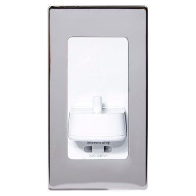 ProofVision PV12P TBCharge In-wall Electric Toothbrush Charger & Shaver Socket Polished