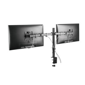 ProperAV Dual Swing Arm Full Motion Desk Top Monitor Mount 13"-32"
