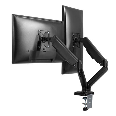 ProperAV Dual Swing Arm PC Monitor Mount Gas Spring Pneumatic Arms 19''-32" Price Comparisons | Compare The Build