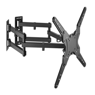 ProperAV Heavy Duty Full Motion Corner Tilt & Swivel TV Bracket 23"55