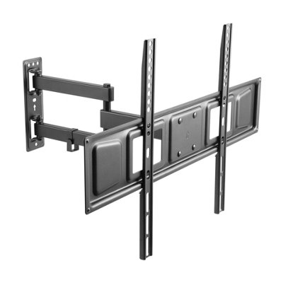 ProperAV Heavy Duty Swing Arm Tilt & Swivel TV Bracket 37" - 70" - Black