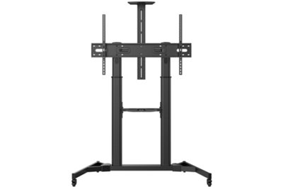 ProperAV Portable TV Trolley Stand 60" - 100" Tilting Adjustment VESA Max 1000x600 Black Price Comparisons | Compare The Build