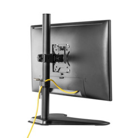 ProperAV Single PC Monitor or TV Mount with Free Standing Base