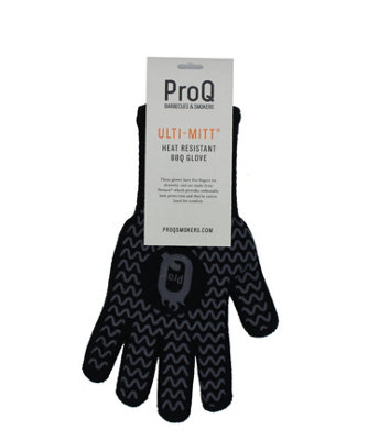 ProQ Ulti-Mitt (Single) Heat Resistant BBQ Oven Glove, Barbecue Mitt ...