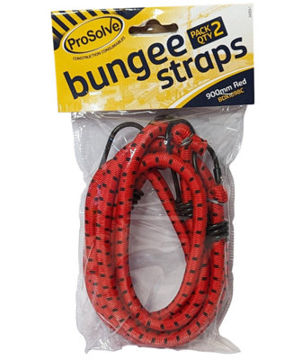 Prosolve 900mm Bungee Straps Red Pack of 2