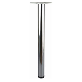 ProSolve Chrome Adjustable Breakfast Bar Table Leg 1100mm