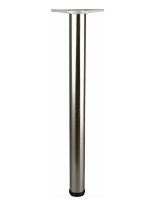 ProSolve Satin Nickel Adjustable Breakfast Bar Table Leg 1100mm