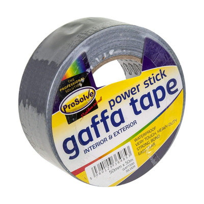 Prosolve Silver Gaffa Tape 50mm x 50Mtr Water Resistant