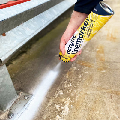 Prosolve White 750ml Temporary Linemarker Paint Pack of 12 Cans