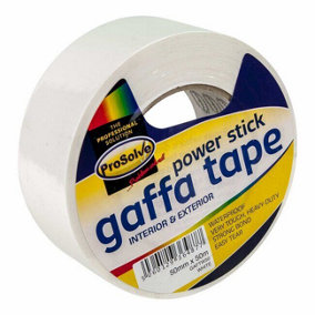 Prosolve White Gaffa Tape 50mm x 50Mtr Water Resistant