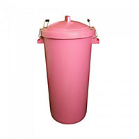ProStable Dustbin With Locking Lid Pink (One Size)