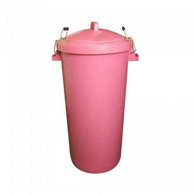 ProStable Dustbin With Locking Lid Pink (One Size)