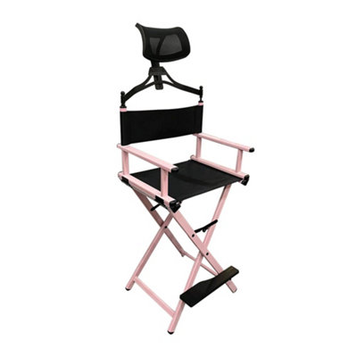 Protable Aluminum Makeup Chair with Headrest