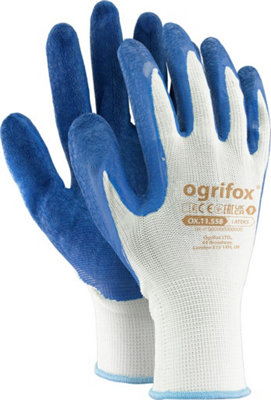 Protective Gloves Ox.11.558 Lateks 12 pairs OX-LATEKS size 10 lateks coated