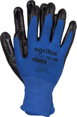 Protective Gloves Ox.13.149 Plumo 12 pairs OX-PLUMO size 10 ribbed structure